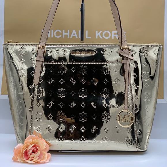 MICHAEL KORS CIARA LG TZ TOTE PALE GOLD 35H9GC6T3Z - Picture 2 of 16